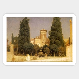 The Villa Malta, Rome by Lord Frederic Leighton Sticker